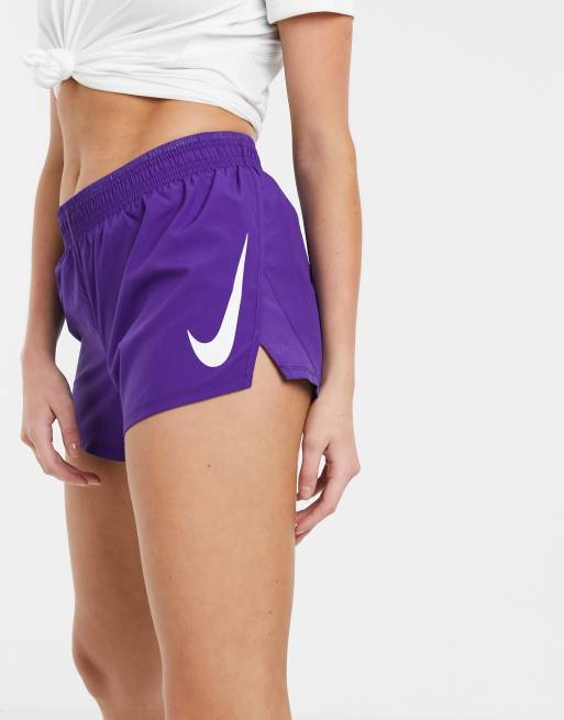 nike running swoosh tights purple