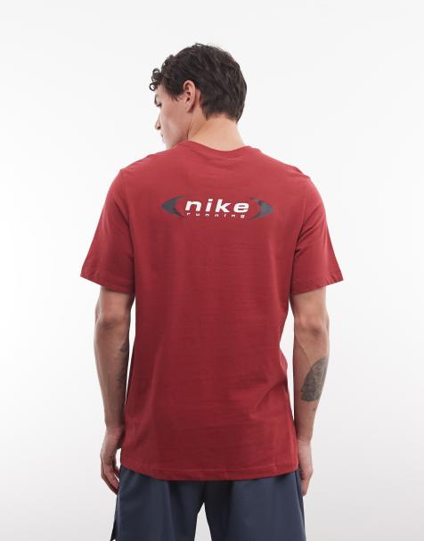 Nike Running - T-shirt à imprimé graphique - Bordeaux - view 1