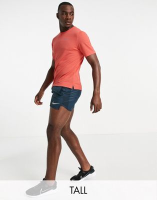 Nouveau Nike Running Tall - Dri-FIT - T-shirt - Pêche