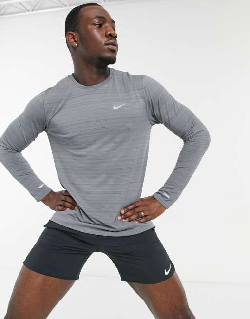 Nike grey long store sleeve top