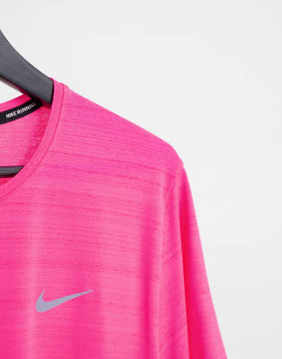 nike miler pink top