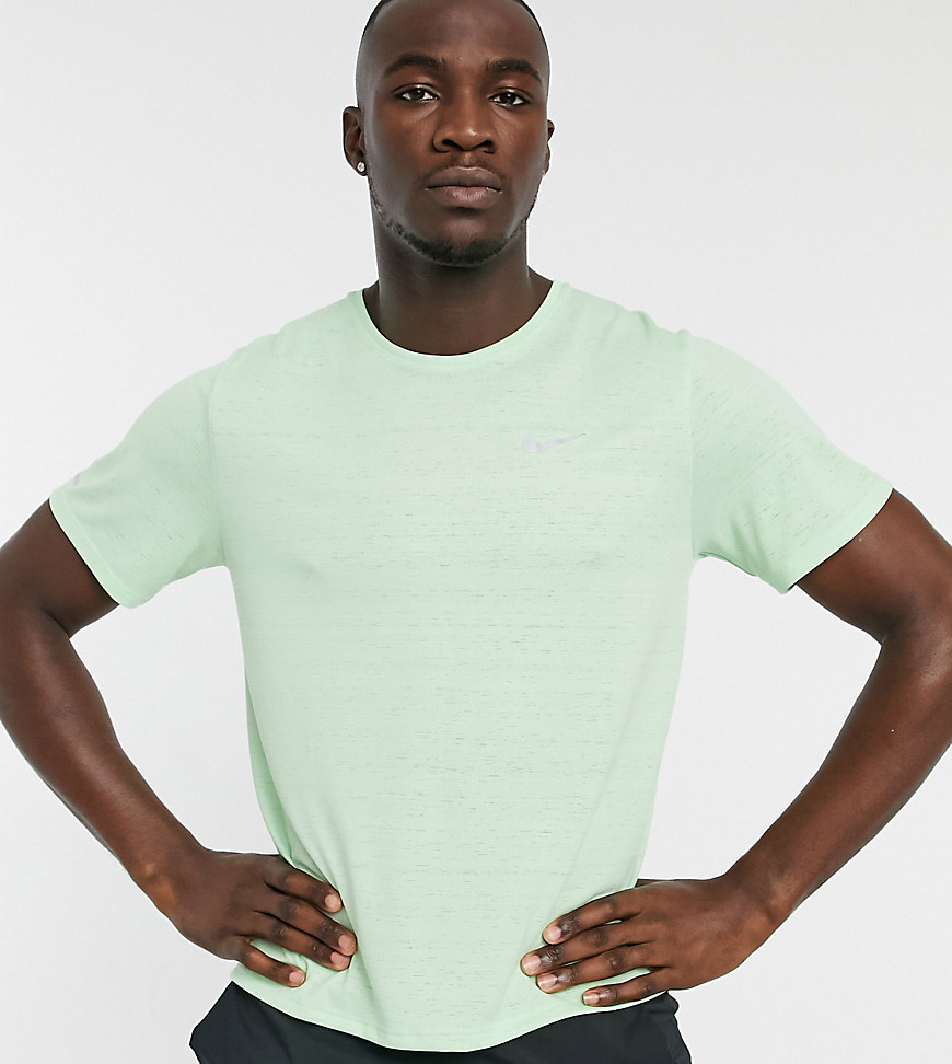 Nike Running Tall miler t-shirt in green