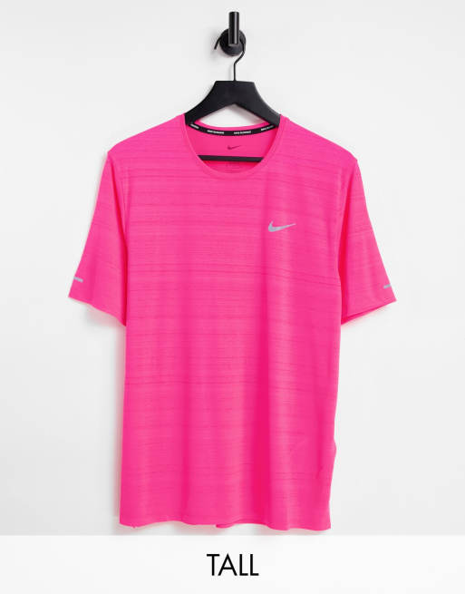 nike miler t shirt pink
