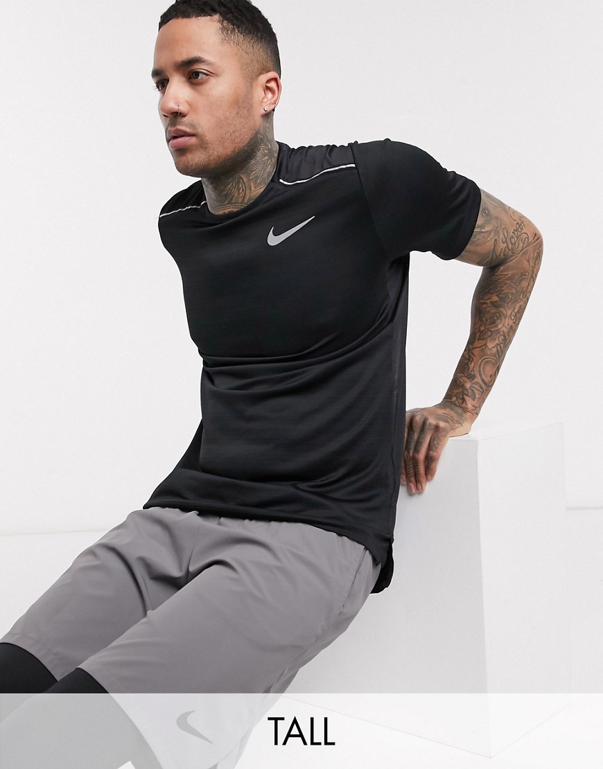 Nike Running Tall miller t-shirt in black