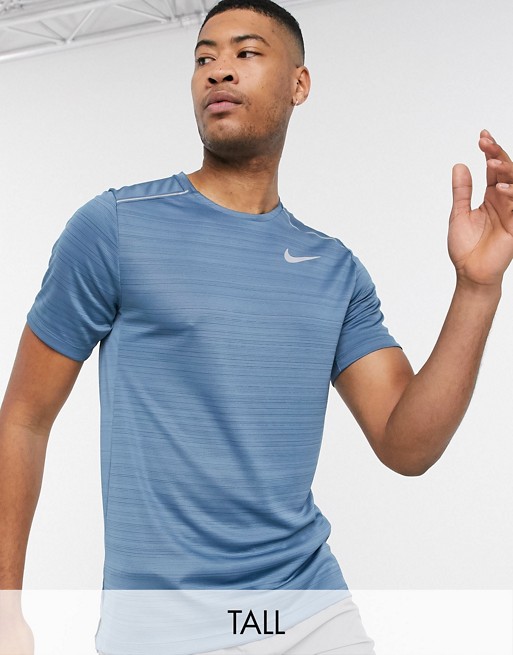 Nike Running Tall miller t-shirt in blue