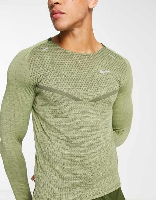 Men's dri-fit knit shop long sleeve running shirt