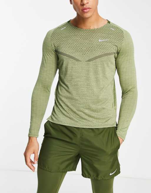 Nike Running - Techknit Ultra - Dri-FIT - ADV - Top met lange mouwen in kaki
