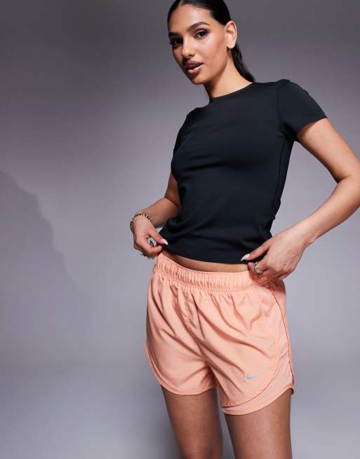 Nike Running Tempo 3 inch shorts in coral, 5 of 5