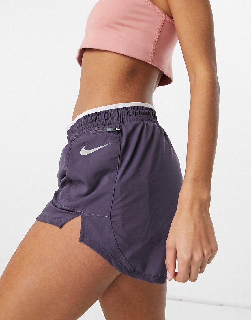 Nike Running Tempo 3 inch shorts in purple