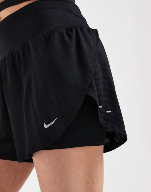 Nike Running - Tempo - Dri-FIT - 2-in-1 shorts van mesh in zwart, 5 van 5