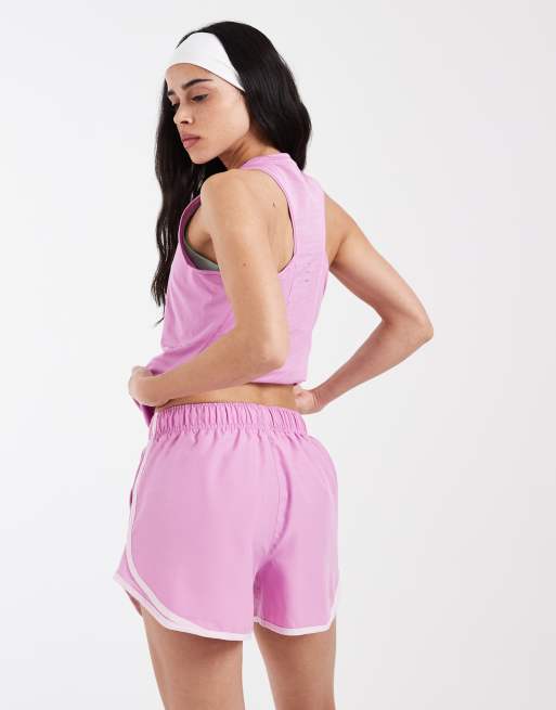 Nike Running - Tempo Dri-FIT - 3 inch short met halfhoge taille in roze , 4 van 5