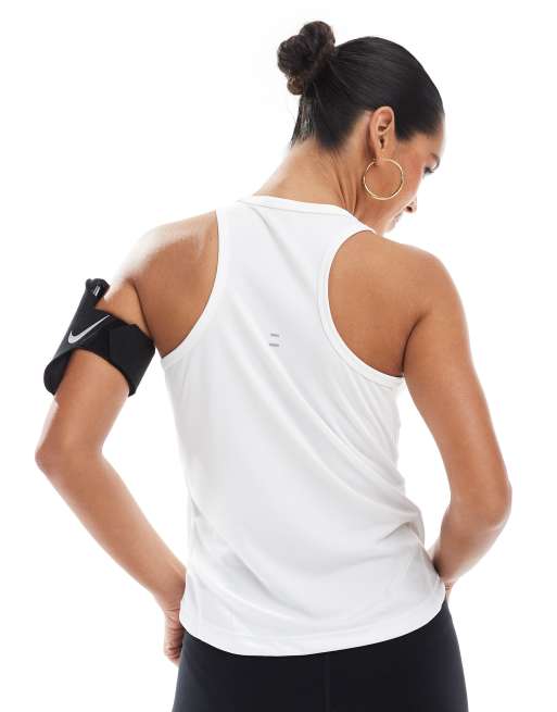 Nike Running - Tempo Dri-FIT - Canotta bianca, 4 di 4