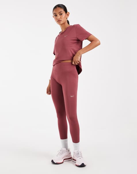Nike Running Tempo Dri-FIT High-Waist 7/8-Leggings in Pink - view 1