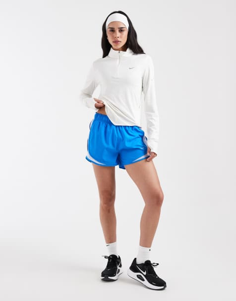 Nike Running Tempo Dri-FIT mid rise 3 inch shorts in blue 