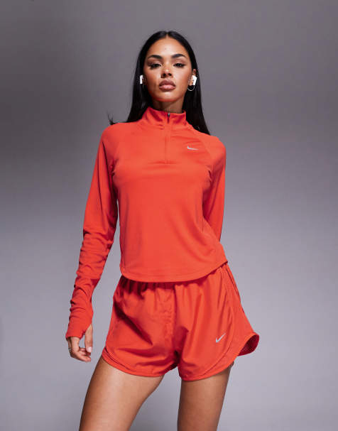 Nike Running - Tempo Dri-FIT - Pantaloncini rossi a vita medio alta da 3" - view 1