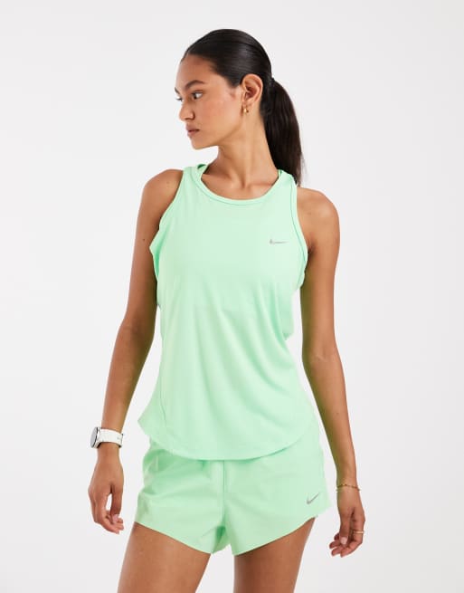 Nike Running Tempo Dri-FIT podkoszulek w kolorze zielonym, 3 z 4