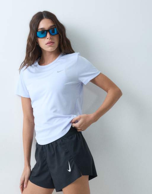 Nike Running Tempo Dri-FIT short sleeve top in light purple, 2 of 5