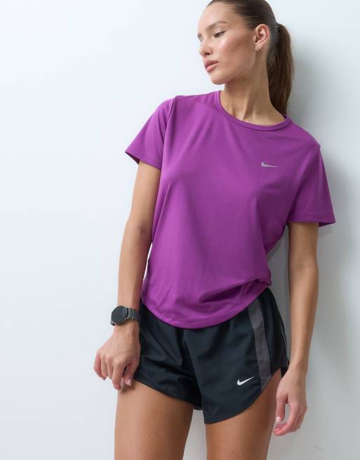 Nike Running Tempo Dri-FIT top à manches courtes violet, 3 de 5