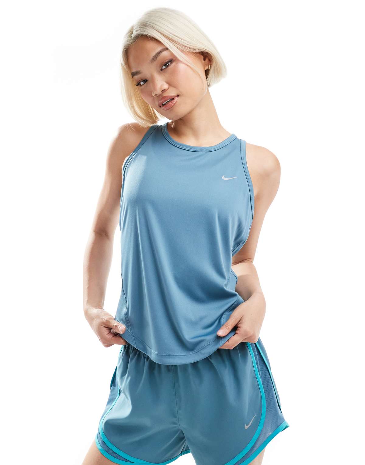 Nike Running Tempo Dri-Fit vest in blue