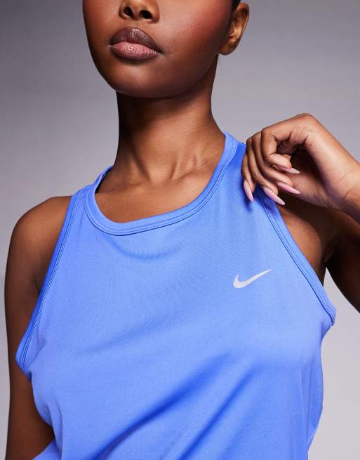 Nike Running Tempo Dri-FIT vest in blue, 2 of 4
