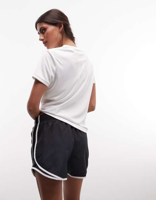 Nike Running - Tempo - Short 3 pouces à taille mi-haute en tissu Dri-FIT - Noir et blanc, 5 de 5