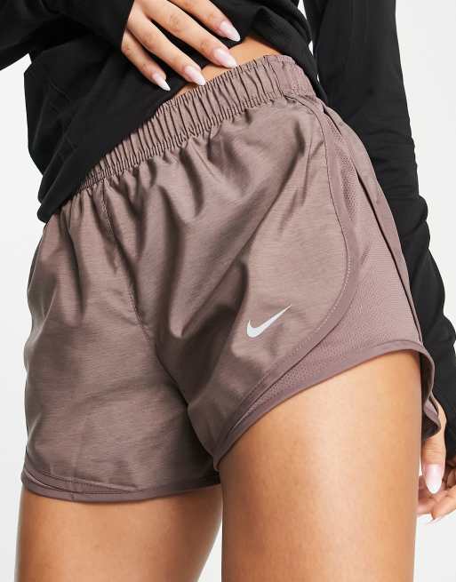 brown nike running shorts