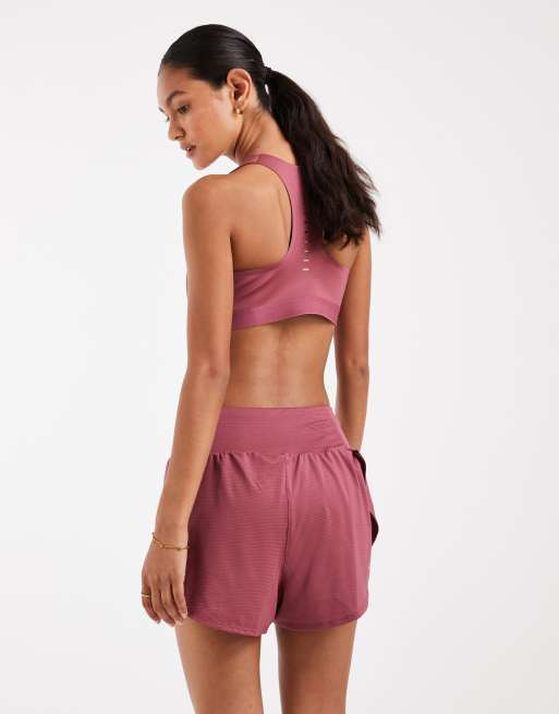 Nike Running Tempo shorts 2-in-1 in mesh Dri-FIT rosa, 5 di 5