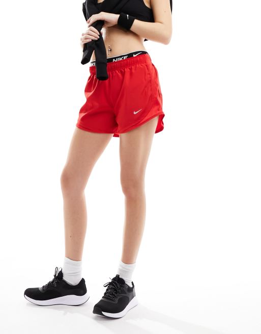 Nike Running Tempo shorts in university red