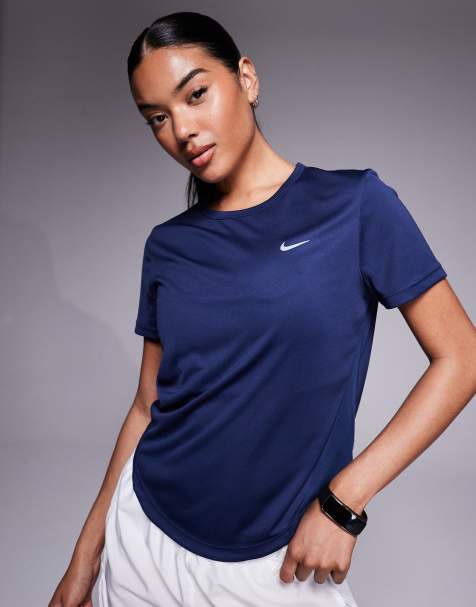 Nike Running - Tempo - T-shirt blu navy - view 1