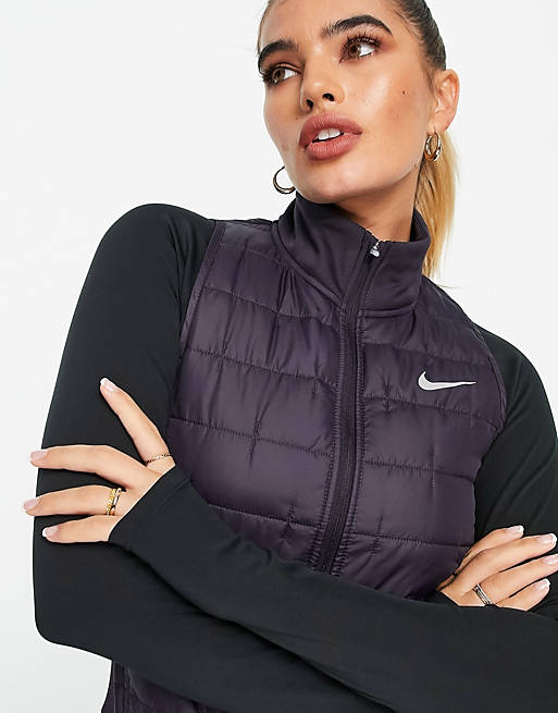  Nike Running Therma-FIT aerolayer synthetic filled gilet cave purple 