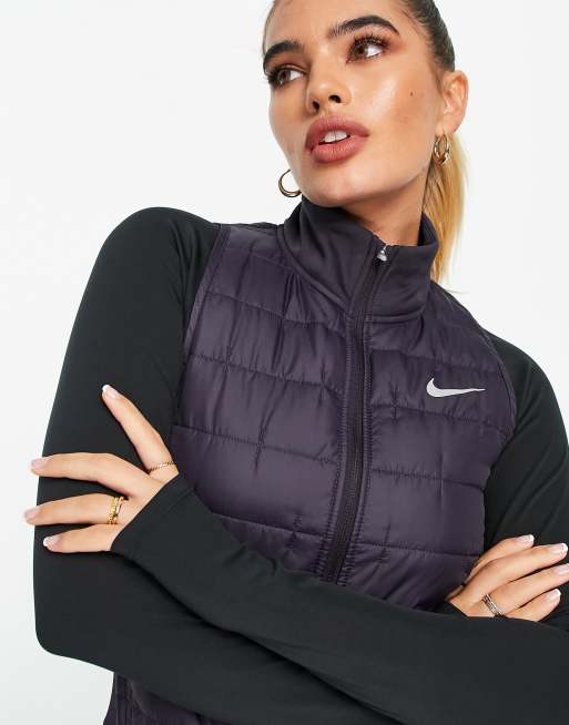 Nike Running - Therma-FIT - Gilet con imbottitura sintetica viola