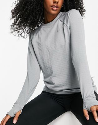 Femme Nike Running - Therma-FIT Element - T-shirt ras de cou - Gris