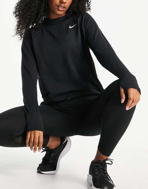 Nike Running - Therma-FIT Element - T-shirt ras de cou - Noir