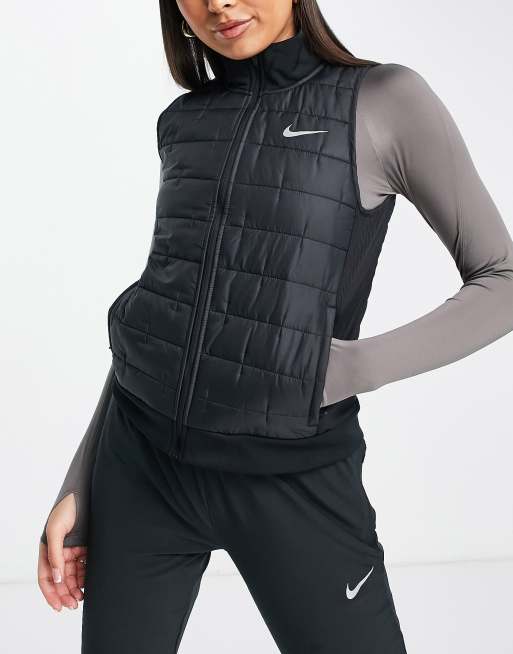 Nike Running - Therma-FIT - Gilet in tessuto sintetico nero