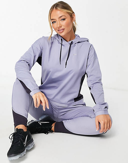 To give permission break speed Nike Running Therma-FIT Pacer hoodie in pale blue SUIT 10 | ASOS