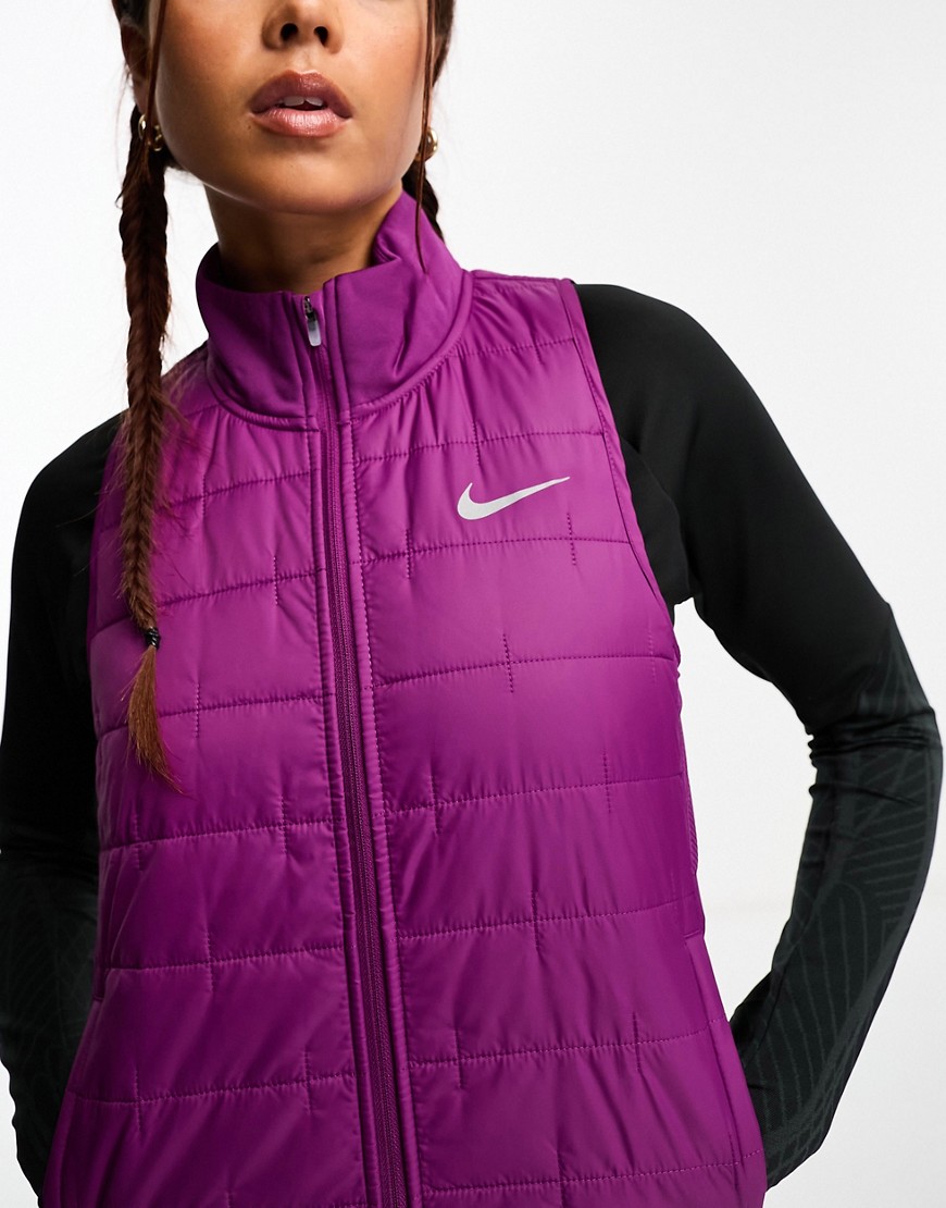 Nike Running Therma-FIT synthetic fill gilet in purple