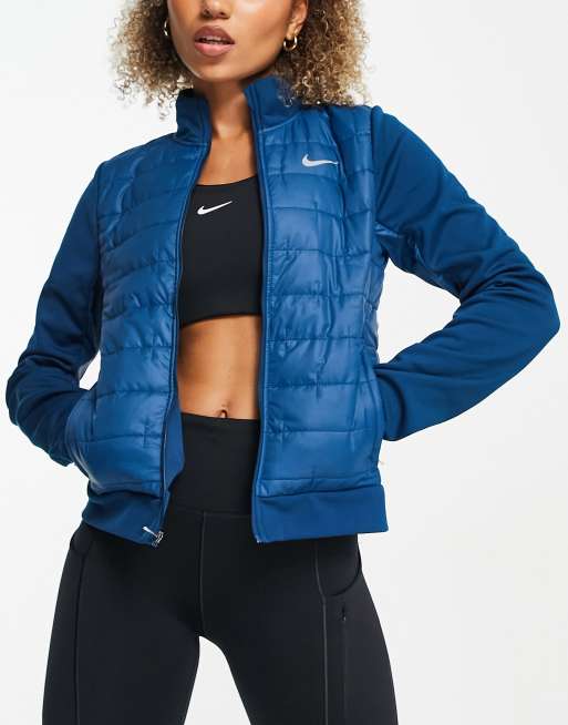 Nike Running Therma-FIT synthetic fill jacket in teal blue | ASOS