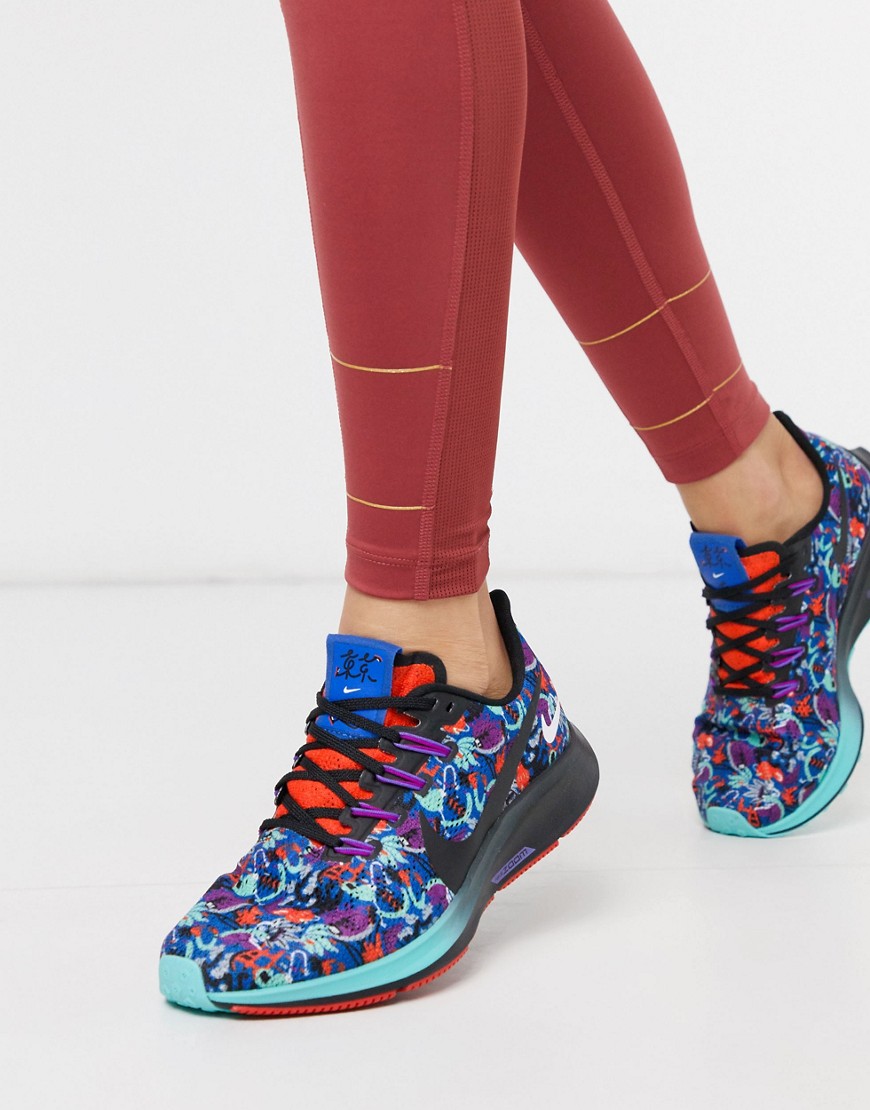 Nike Running – tokyo air zoom pegasus – flerfärgade träningsskor