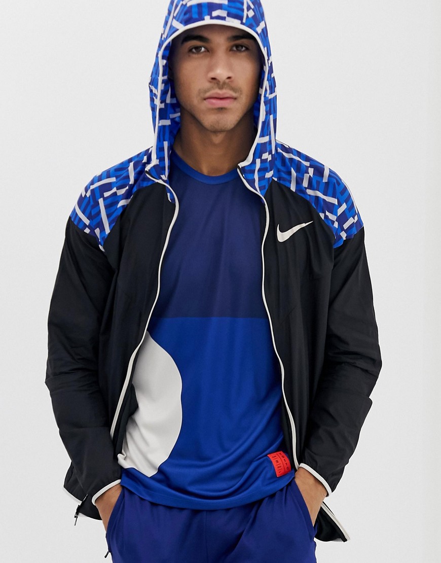 Nike Running - Tokyo - Vindtæt jakke i marineblå