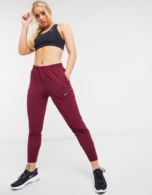 nike burgundy track pants