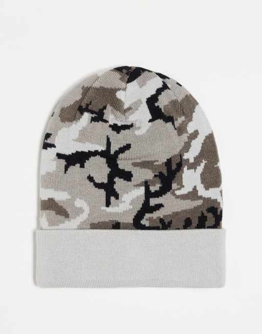 Nike Running - Trail - Bonnet unisexe à imprimé camouflage en tissu Dri-FIT - Gris, 3 de 4