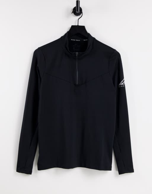 Nike Running – Trail – Czarny top termoaktywny z długimi rękawami