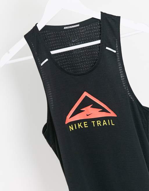 Nike Running - Trail - Débardeur à logo - Noir