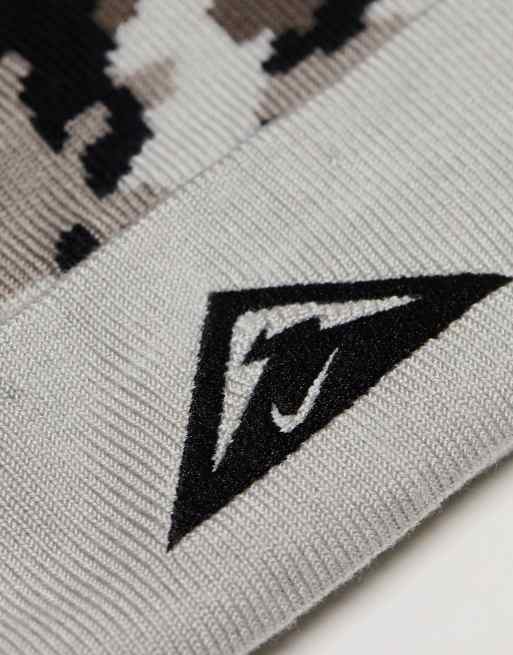 Nike Running - Trail Dri-FIT - Berretto unisex grigio con stampa mimetica, 4 di 4