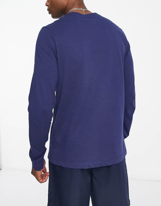 navy blue long sleeve dri fit shirt