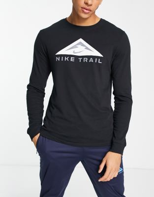 Nike Running Nike Running Trail Dri-FIT graphic t-shirt in black
