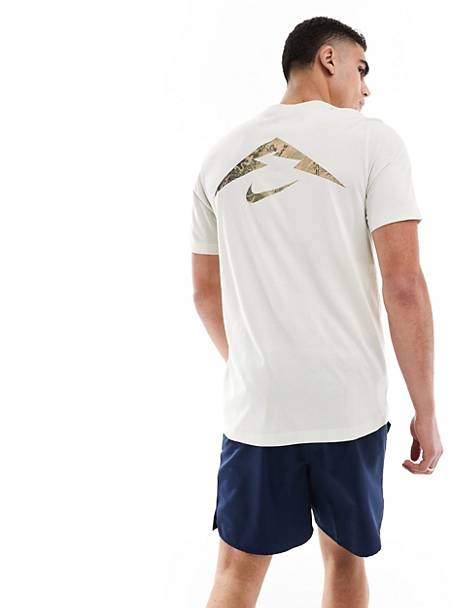 Nike Running Trail Dri-FIT logo t-shirt in light green