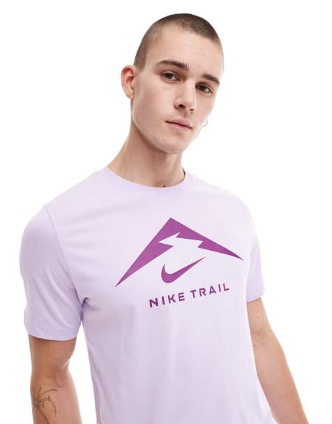 Nike Running Trail Dri-FIT logo t-shirt in purple