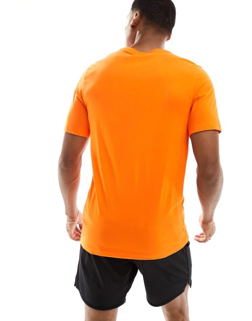 Nike Running – Trail Dri-FIT – Pomarańczowy T-shirt z grafiką, 4 z 4
