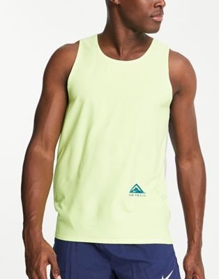 Nike Running Trail Dri-FIT Rise 365 vest in volt - ASOS Price Checker